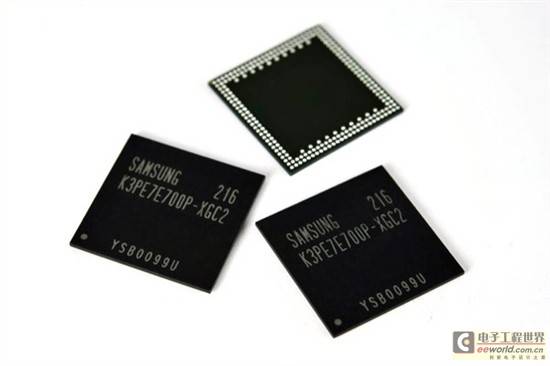 智能机挺进2G内存 三星20nm 4Gb LPDDR2颗粒量产