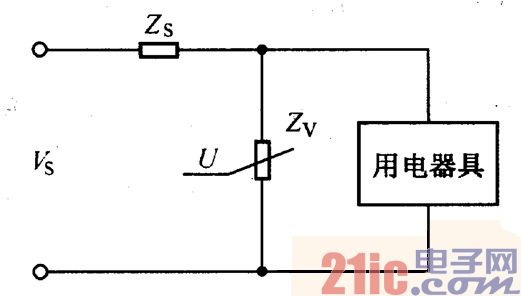 压敏电阻器保护电路图