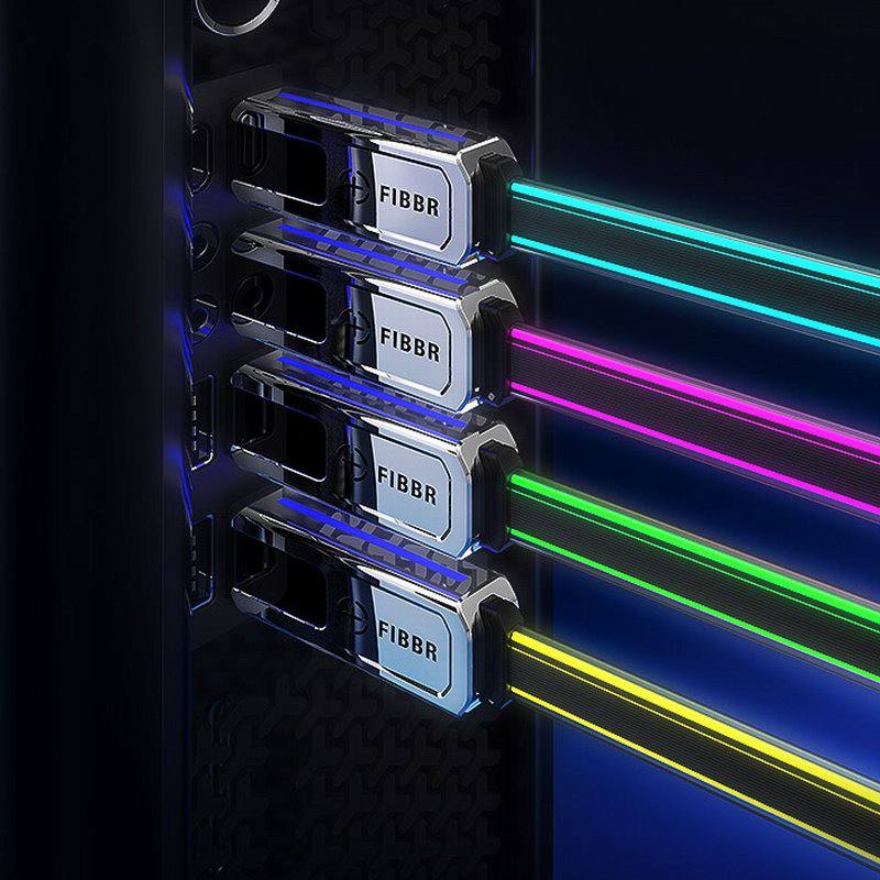 YES！RGB！FIBBR菲伯尔推出七彩灯效8K DP视频线