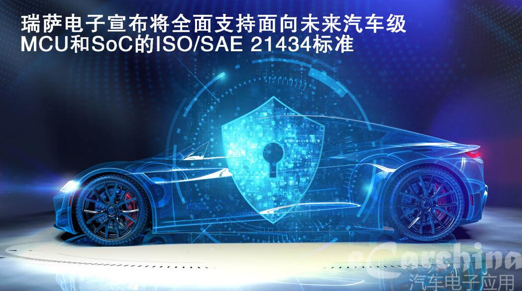 瑞萨电子宣布将全面支持面向未来汽车级MCU 和SoC的ISO/SAE 21434标准