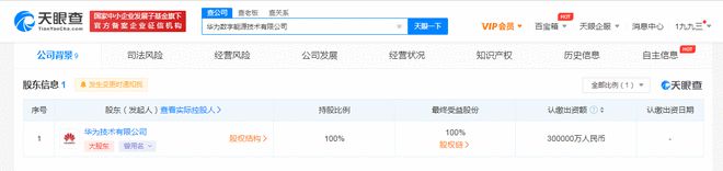 注资30亿！华为成立数字能源技术公司，胡厚崑任法人