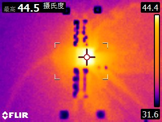 SC8551工作在不同模式下的温升示意图