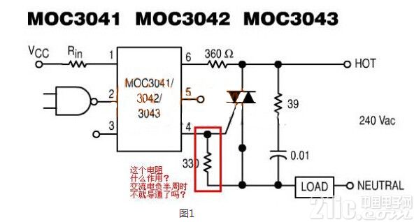 一种光耦可控硅中电阻触发情况的分析