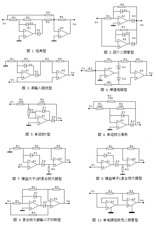 十种精密全波整流的电路设计
