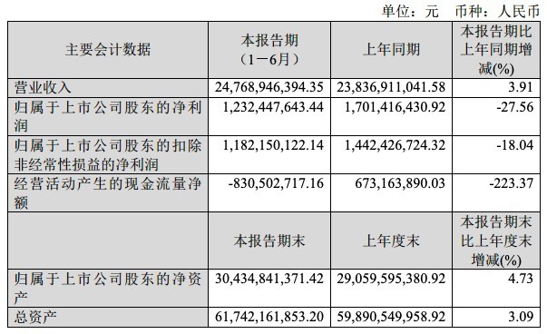 闻泰科技2021年上半年净利12.32亿元 同比降27.56%