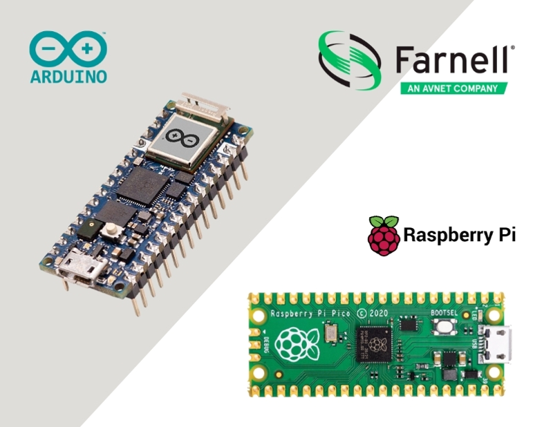 e络盟现货发售Arduino Nano RP2040 Connect和Raspberry Pi Pico