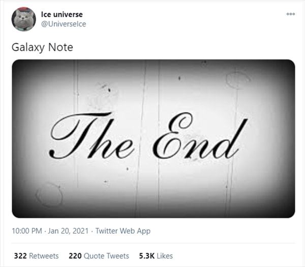 Note 20成了绝唱！三星Note系列被曝年底停产
