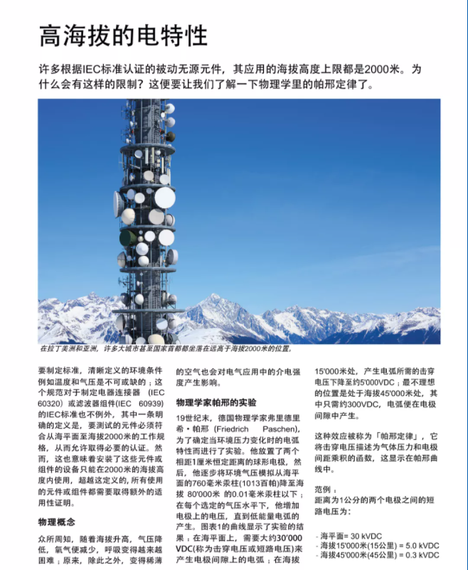 技术资料库 -- 官方白皮书 : 高海拔的电特性