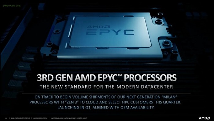 全球超算Top10排行榜中，AMD霄龙占芯片的30%
