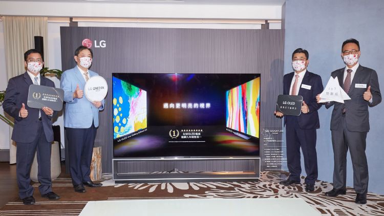 乐金29日在台发表全系列电视产品线。李建梁摄