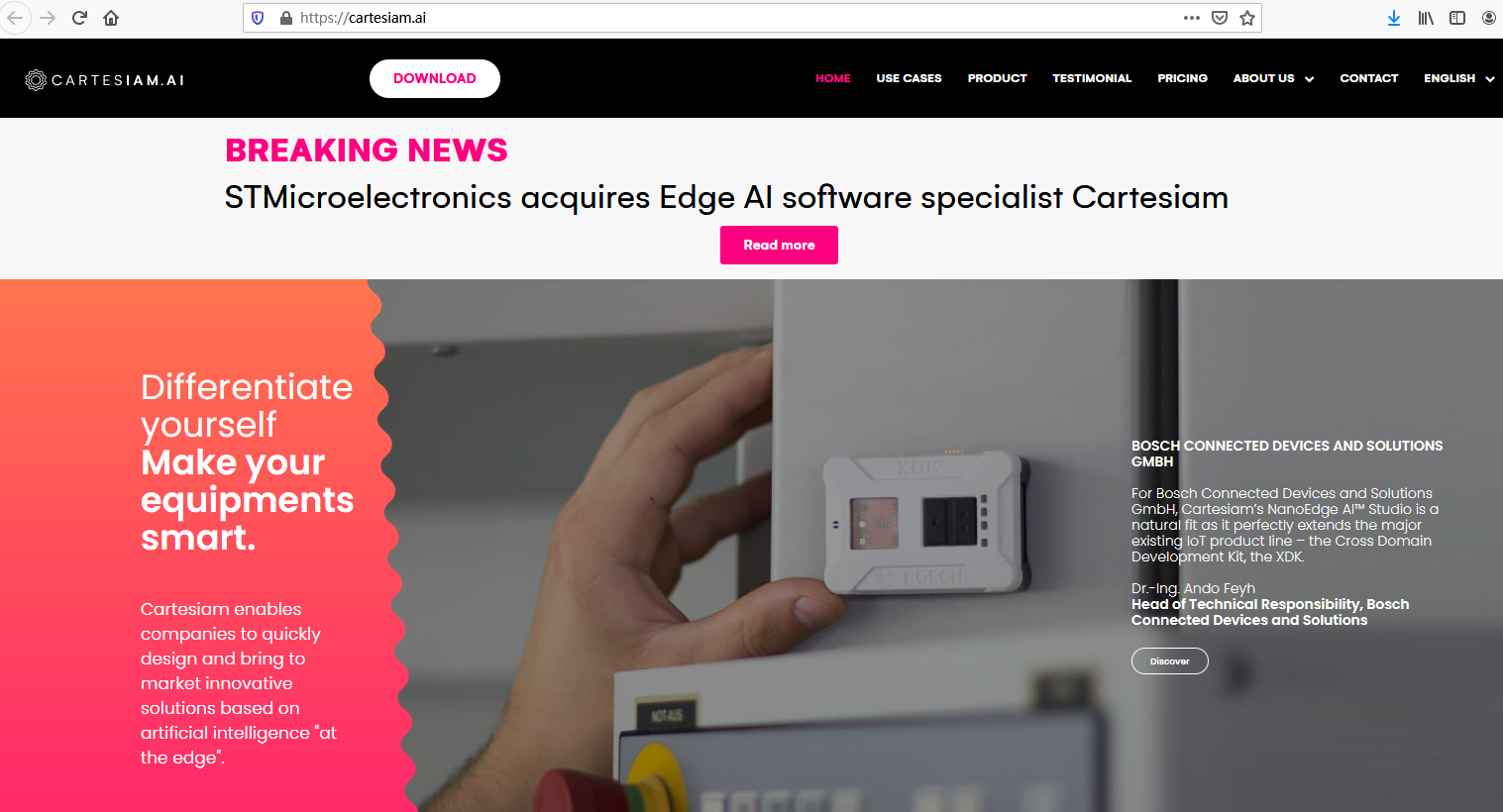 意法半导体收购边缘AI软件开发公司Cartesiam