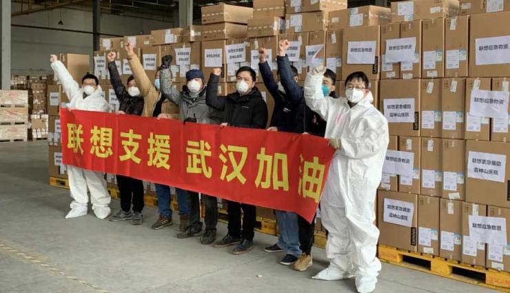 联想驰援武汉抗击疫情，大批IT设备安装完毕投入使用