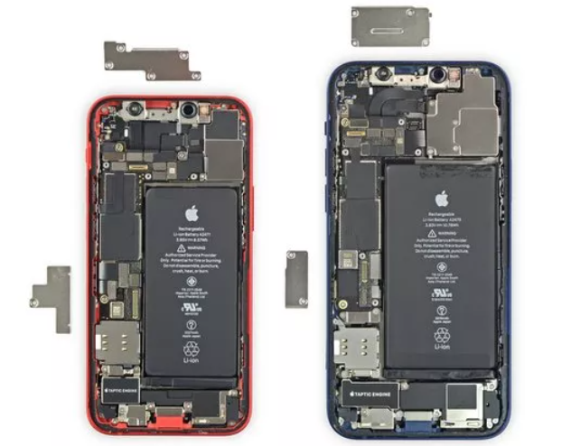 iPhone 12 mini拆解图揭示苹果是怎么给设备瘦身的