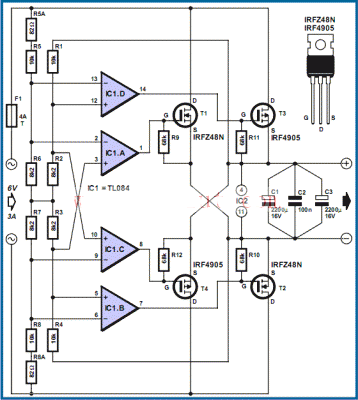MOSFET功率整流桥电路