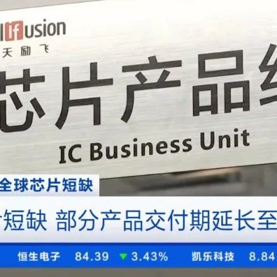 央视：芯片短缺，安防摄像头涨40%，交期延长那么多？