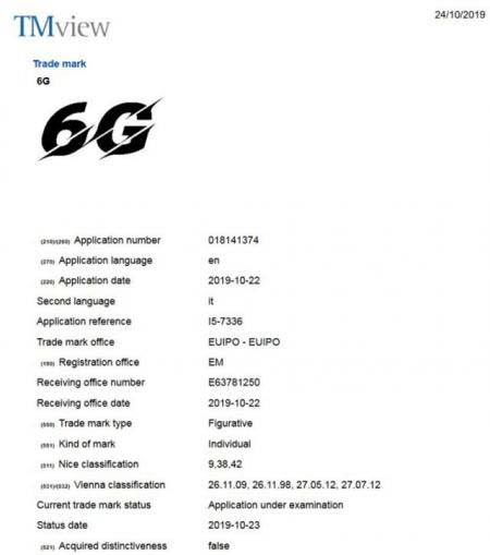 下手太快！vivo率先在欧洲注册“6G”网络徽标