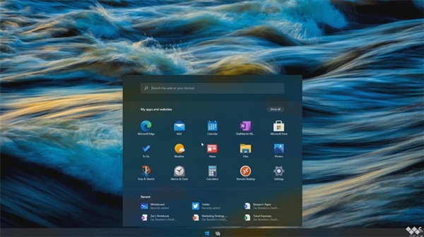 到底如何？Windows10X系统截图流出全新开始菜单