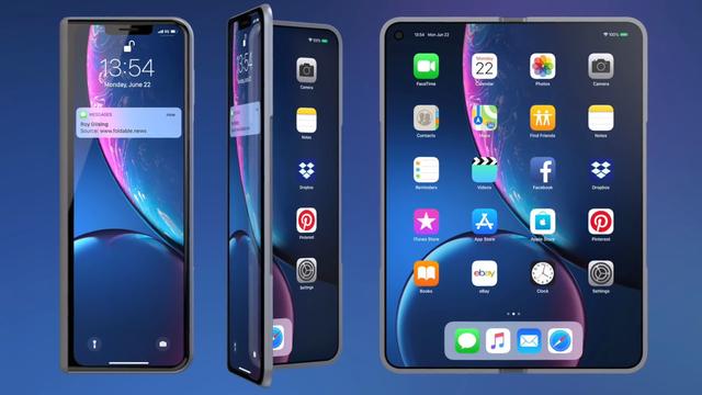 苹果折叠iPhone概念：基于三星Galaxy Fold