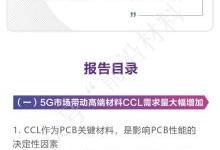 PCB产业高端材料CCL全球技术分析报告