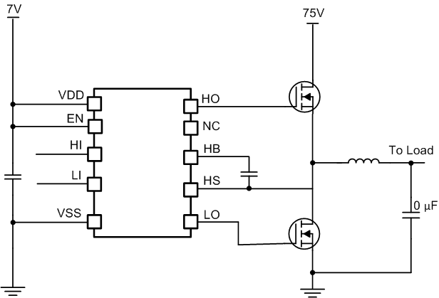 UCC27282是具有 5V UVLO、互锁和使能的 3A、120V 半桥栅极驱动器