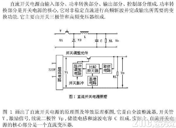 直流开关电源原理图