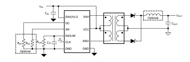 SN6507是用于隔离电源的具有占空比控制的低辐射 36V 推挽式变压器驱动器