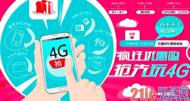 运营商双十一发挥独有优势 4G名额成促销手段