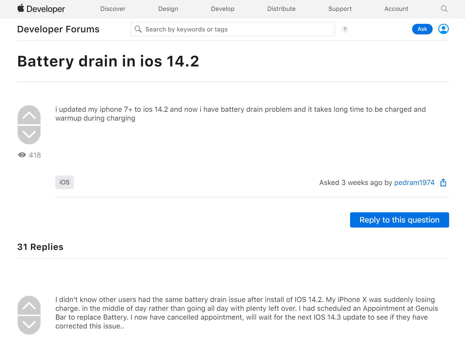 大量用户反馈 iOS 14.2 电池消耗过快