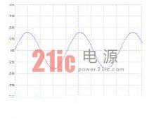 图10 输出频率为1200Hz时，输出电压UAB的波形