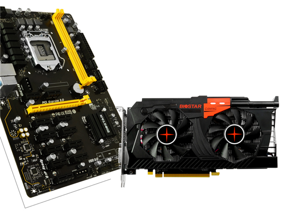 八块RX 580！玩家买不到显卡 映泰却把它们做成矿机