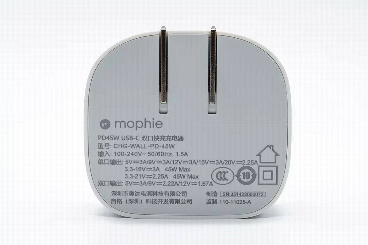 网传苹果双PD快充难道是它?mophie推出双USB-C充电器-充电头网