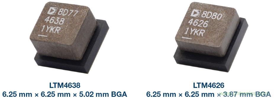 采用纤巧高散热效率封装的μModule 稳压器