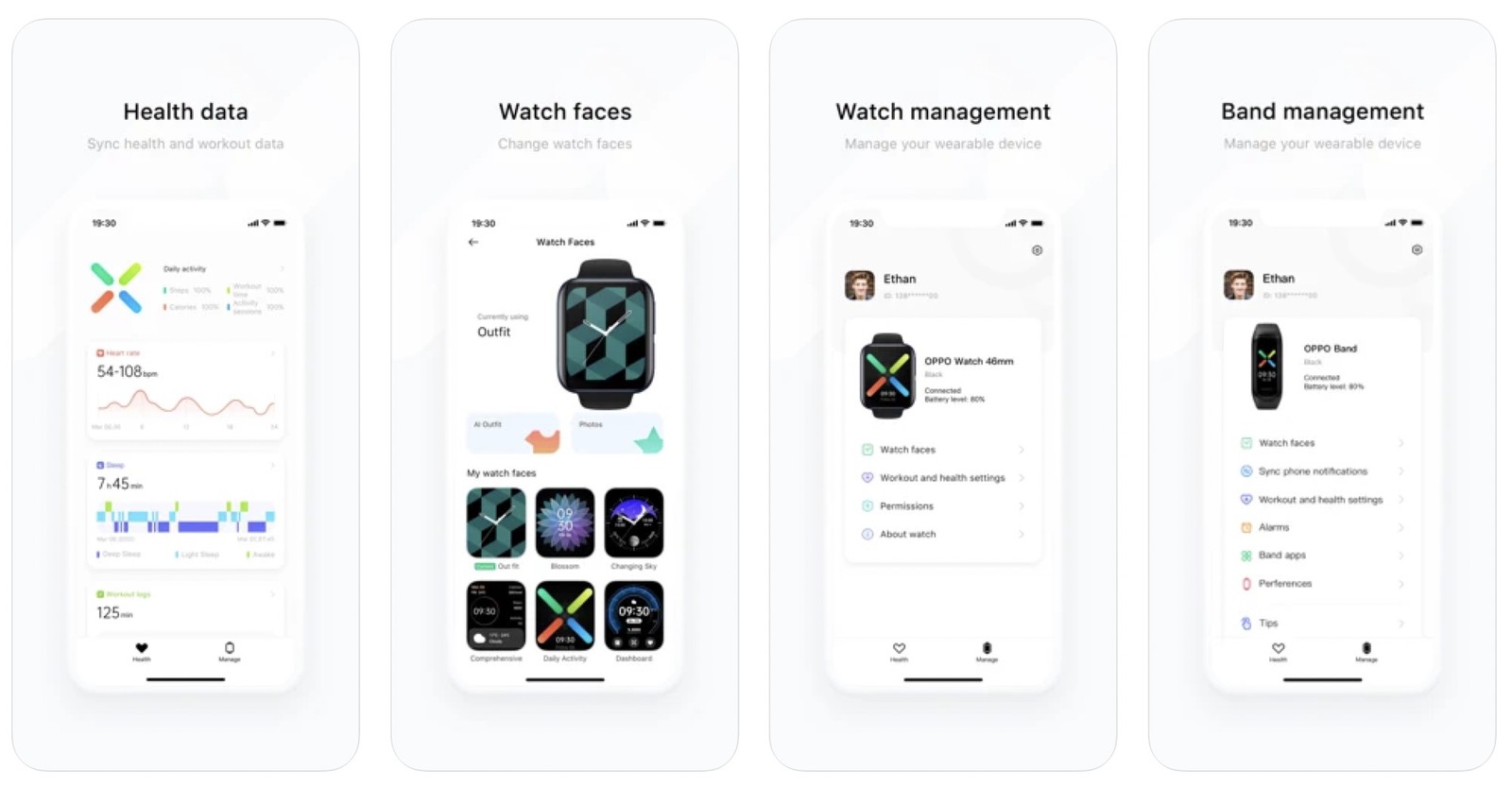 HeyTap健康应用登陆App Store OPPO Watch与手环支持iPhone了