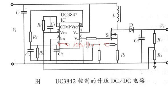 UC3842控制的升压DC-DC电路