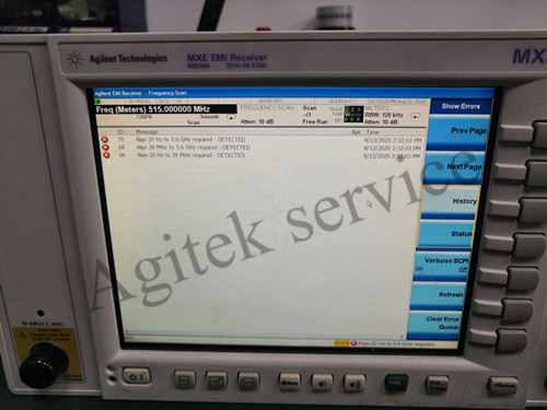 N9038A是德频谱分析仪维修--GPIB线连接不上故障案例