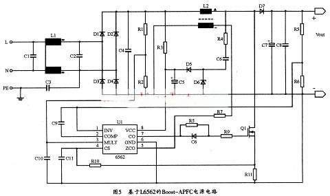 L6562设计的BOOST APFC电源电路