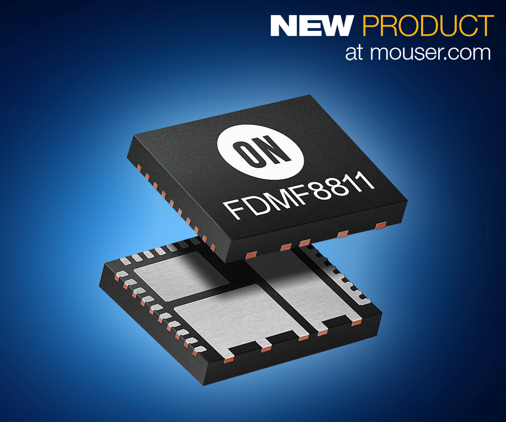 贸泽率先备货ON Semi FDMF8811 业界首款110V桥式功率级模块