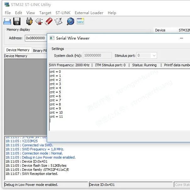打印输出教程 | SWO打印输出配置，基于ST-LINK Utility『Serial Wire Viewer』