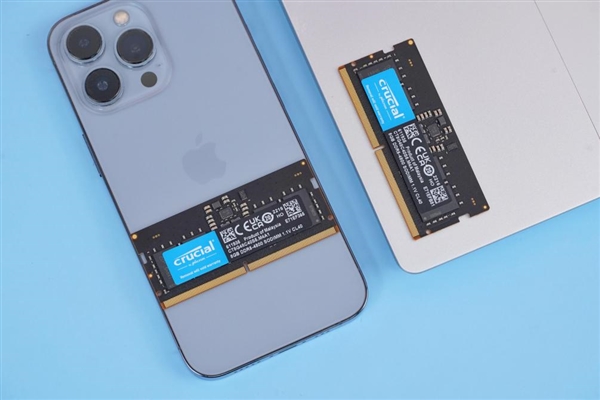 比DDR4快50%！英睿达DDR5-4800 8GB笔记本内存图赏