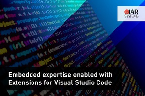 IAR Systems Visual Studio Code延伸架构 提供嵌入式软体方案