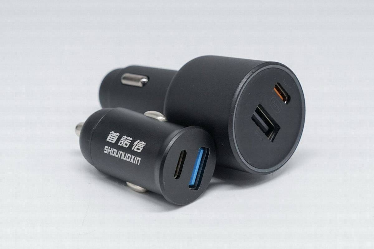 GaN技术进入车充领域,首诺信推出两款氮化镓车载充电器-充电头网