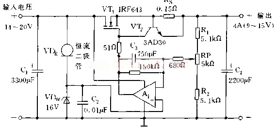 性能优良的线性稳压电源电路
