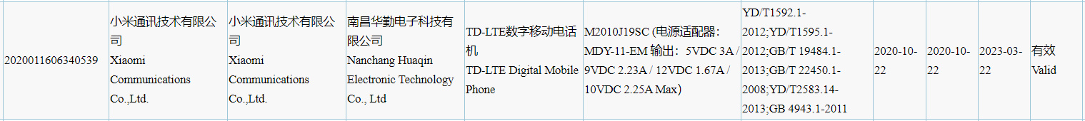 Redmi Note 10 4G获3C认证：支持22.5W快速充电