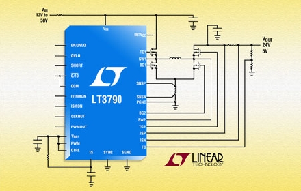 Linear推出同步降压-升压型 DC/DC 控制器 LT3790