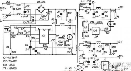 UC3844开关电源电路图剖析！