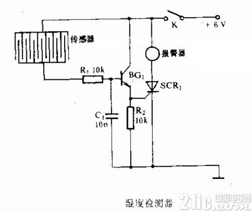 湿度检测电路原理图