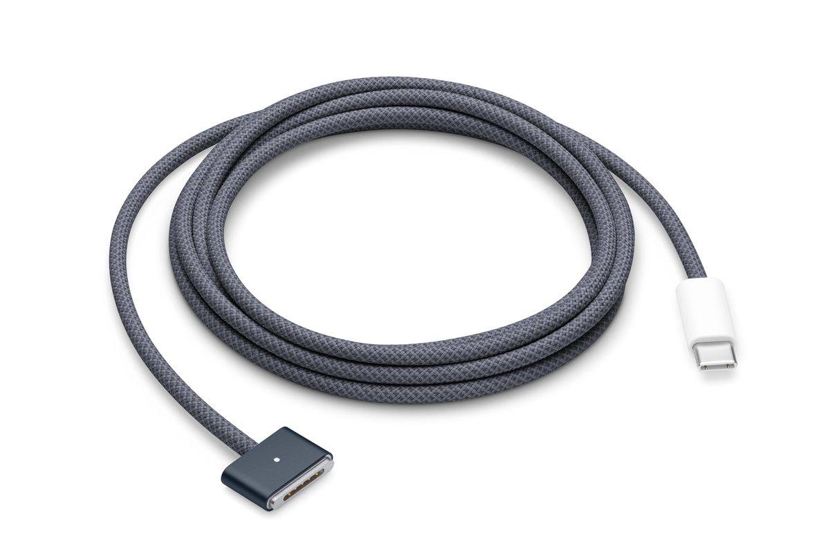 苹果推出多彩MagSafe3磁吸充电线,340元一根四色可选-充电头网