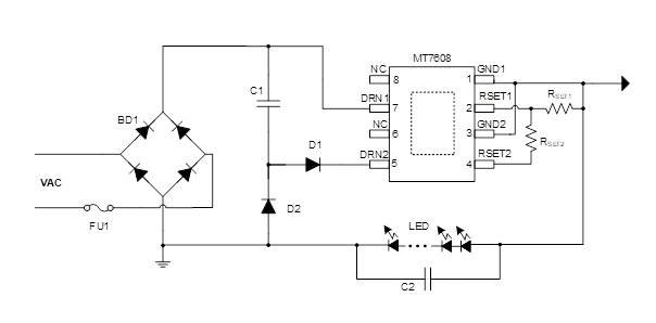 MT7608∣双压线性巴西球泡灯解决方案