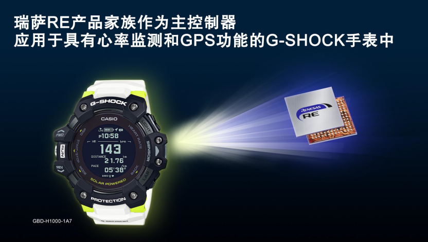 Casio G-SHOCK系列也有瑞萨元素
