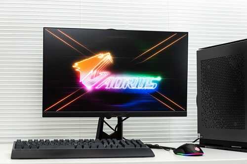 技嘉AORUS FI25F显示器光谱分布、拖影双测评